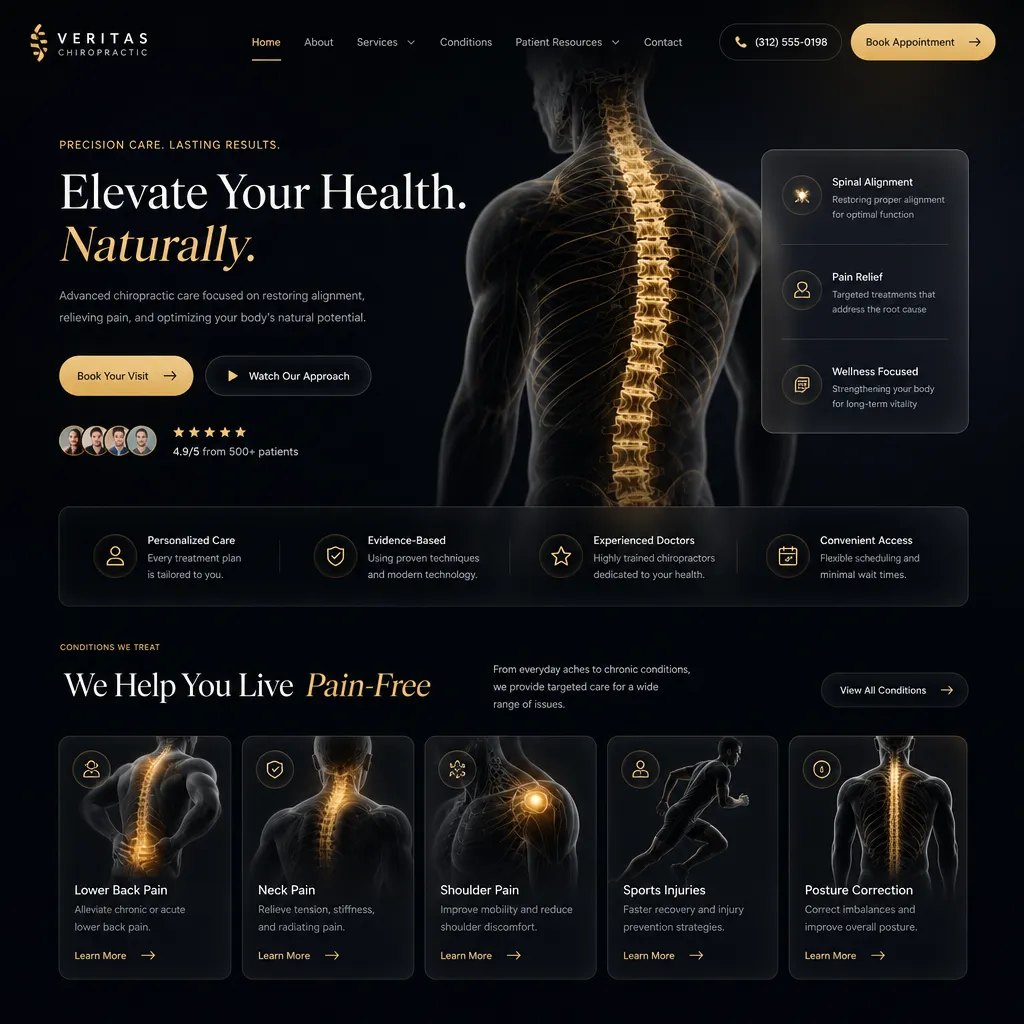 Acute Pain Chiropractic SEO
