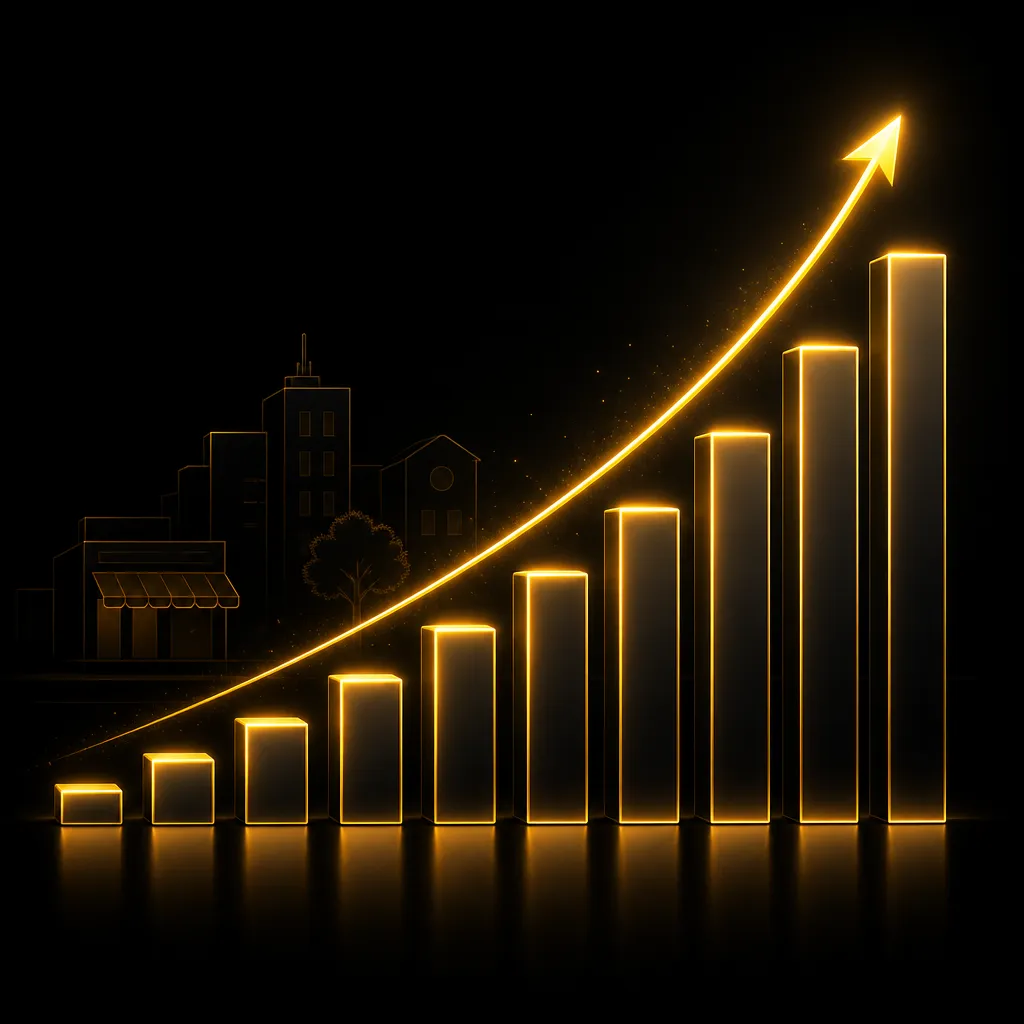 Analytics dashboard showing organic traffic growth for Nokomis businesses