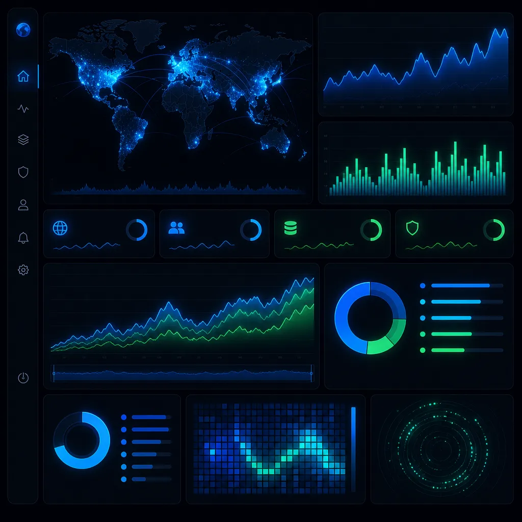 Analytics dashboard showing massive traffic volume in North Port
