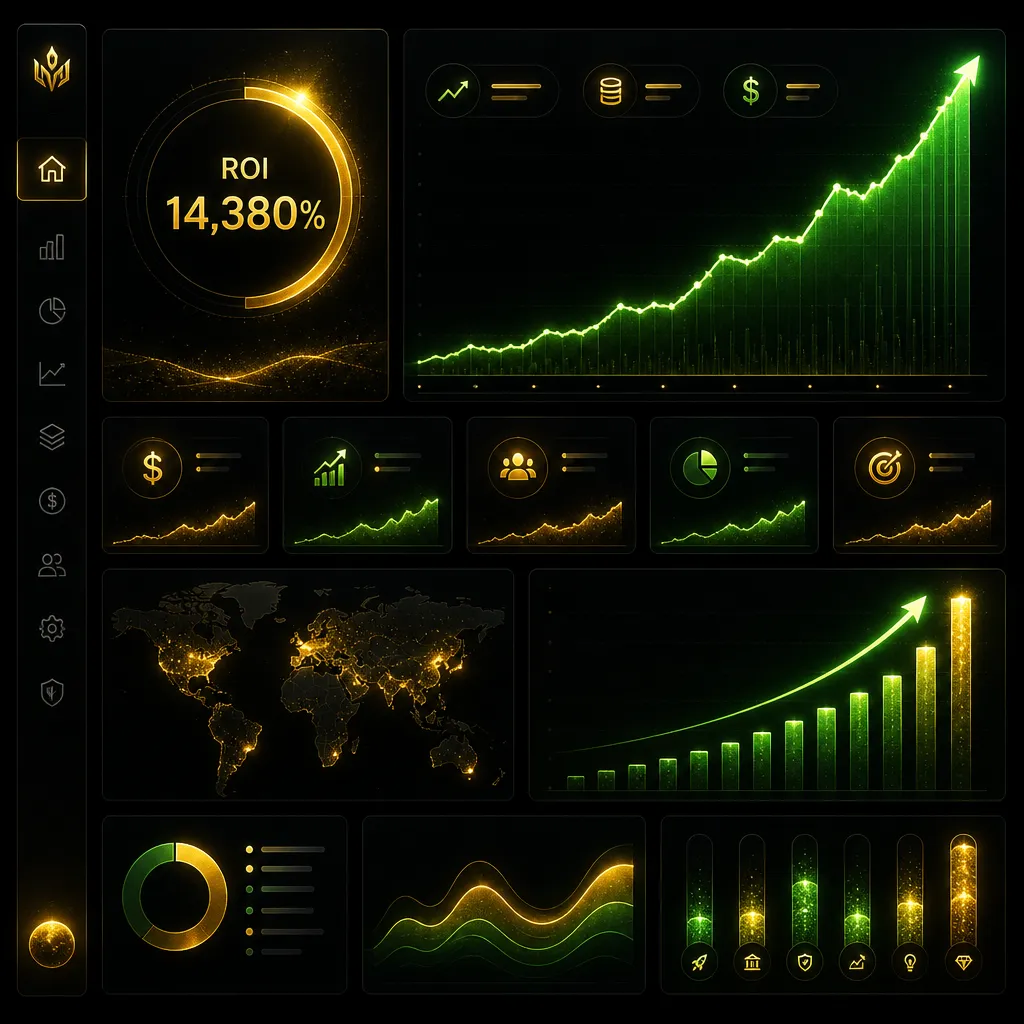 Analytics dashboard showing B2B revenue growth in Sarasota