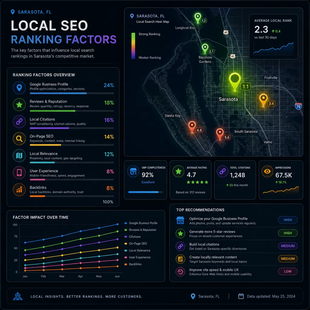 Top Local SEO Ranking Factors for Sarasota Businesses in 2026
