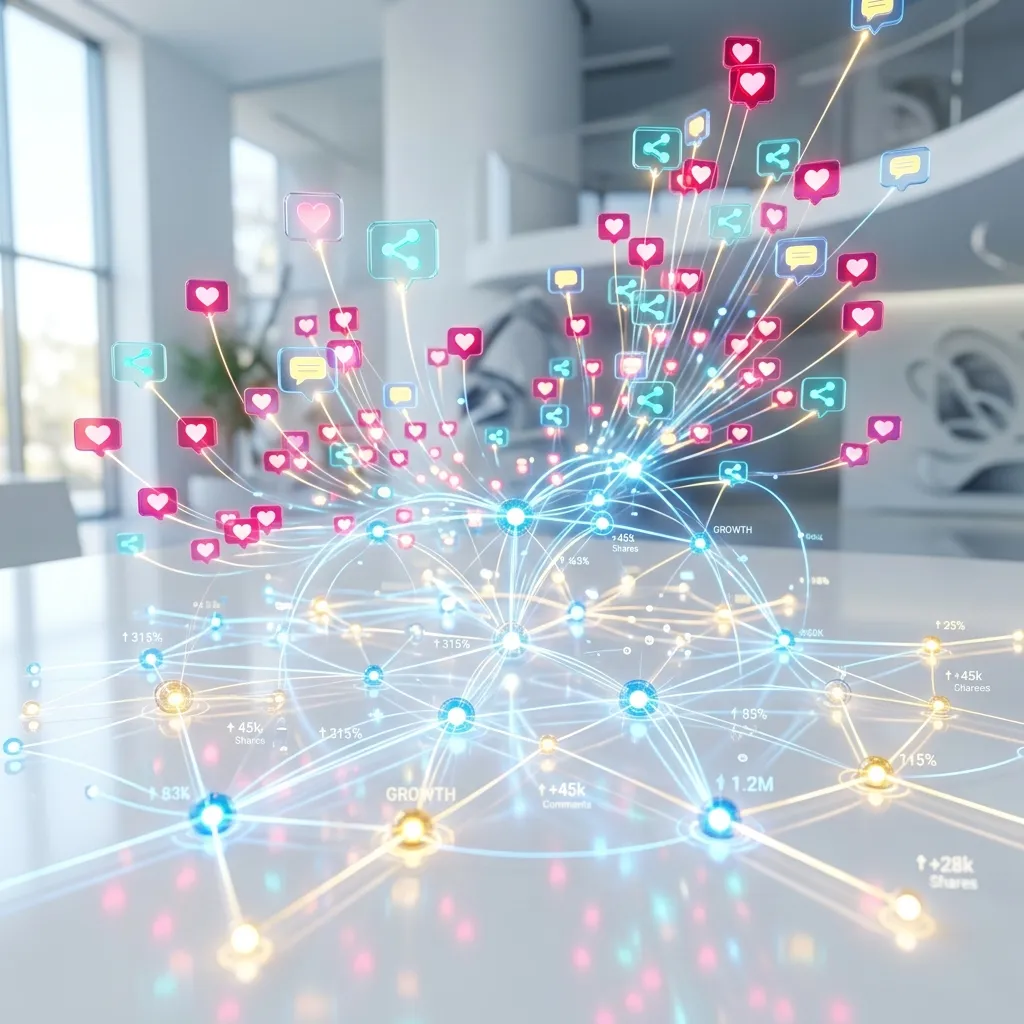 Social Media Growth Visualization